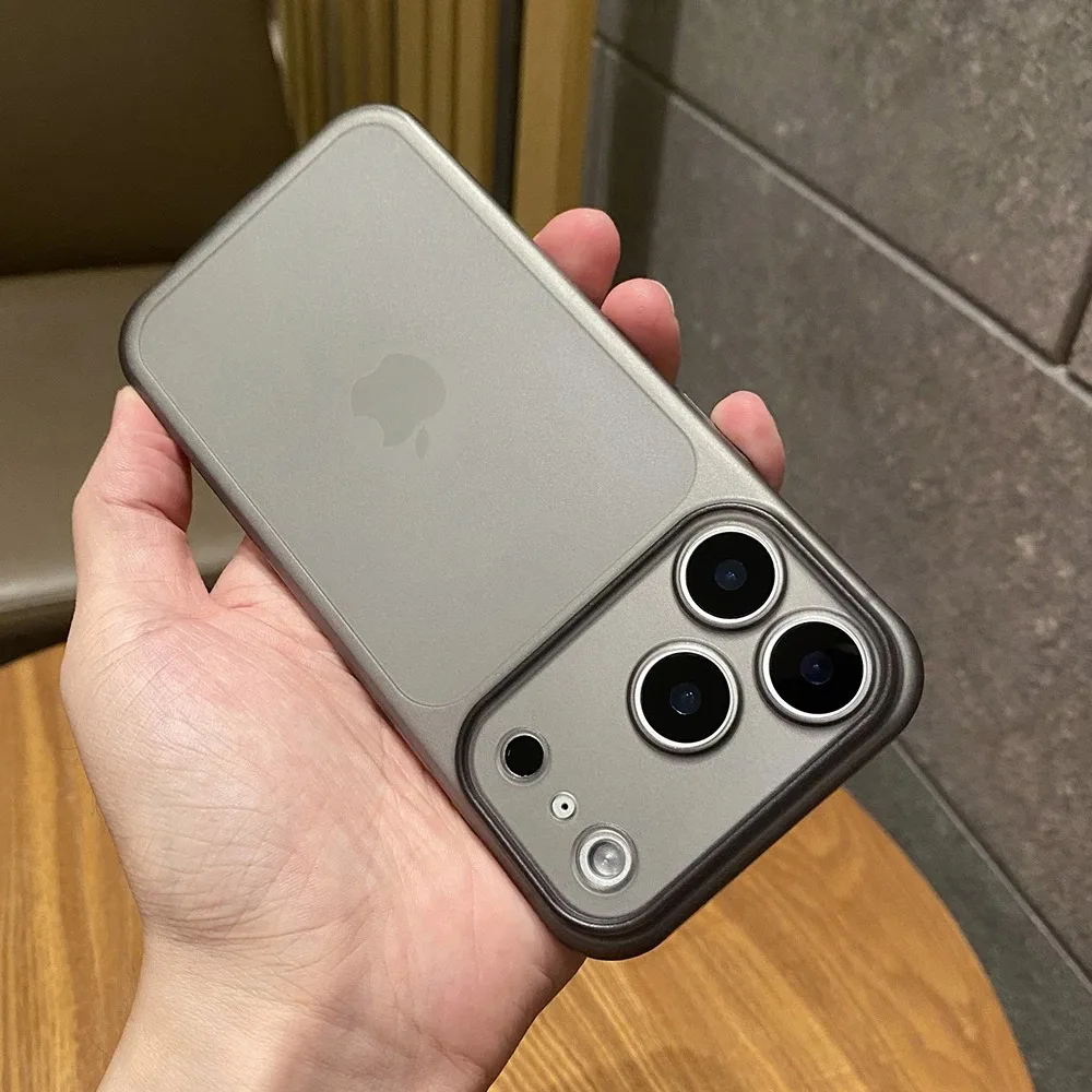 Funda de teléfono ultrafina transparente mate a prueba de golpes para iPhone 17 16 12 15 13 14 Pro Max 17Pro 17 fundas protectora de lente translúcida de aire, funda para iphone 17 16 pro max - imagen 3