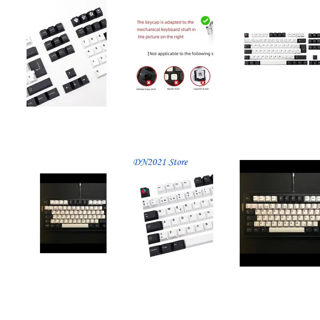F3KE 137 para teclado / set Perfil cereza PBT Dye Teckcaps sublimación para teclado mecánico MX Cherry para Strafe