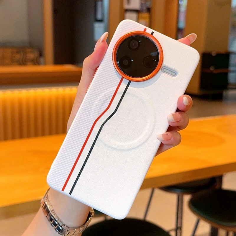 Para Xiaomi POCO F7 Pro, F7 Ultra funda magnética ELVEV a prueba de golpes PU cuero duro PC cubierta de teléfono con succión - imagen 5