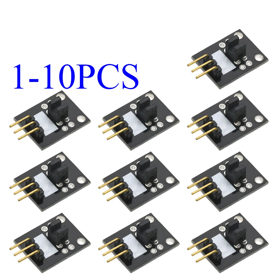 Módulo de Sensor de bloqueo de luz KY-010, placa de desarrollo MCU, accesorios de tablero de aprendizaje, 1-10 Uds.