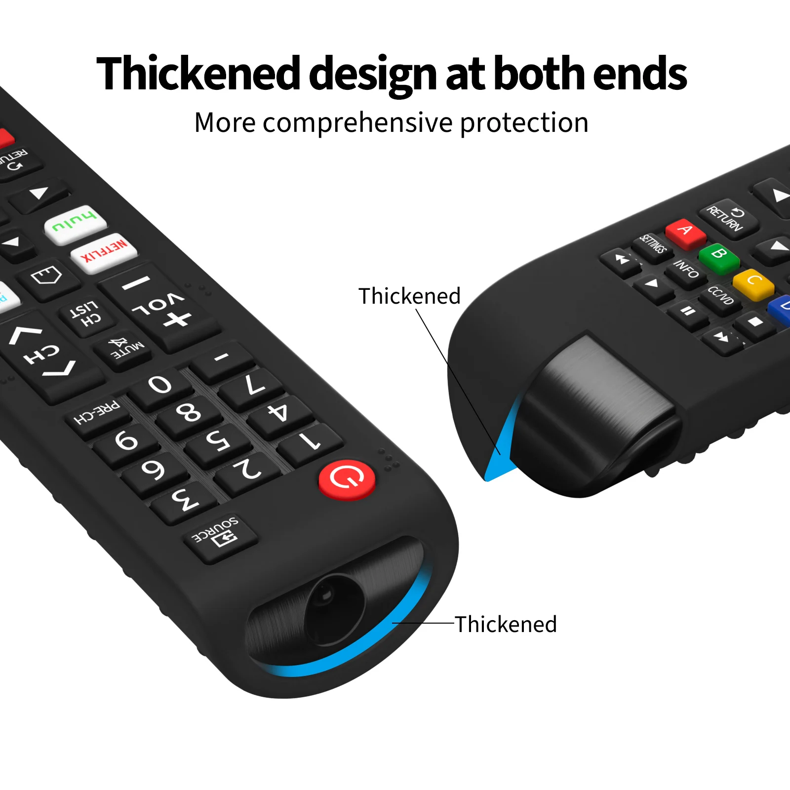 Funda protectora de silicona para Control remoto de Samsung, funda protectora Compatible con TV BN59-01315, BN59-01199F - imagen 5