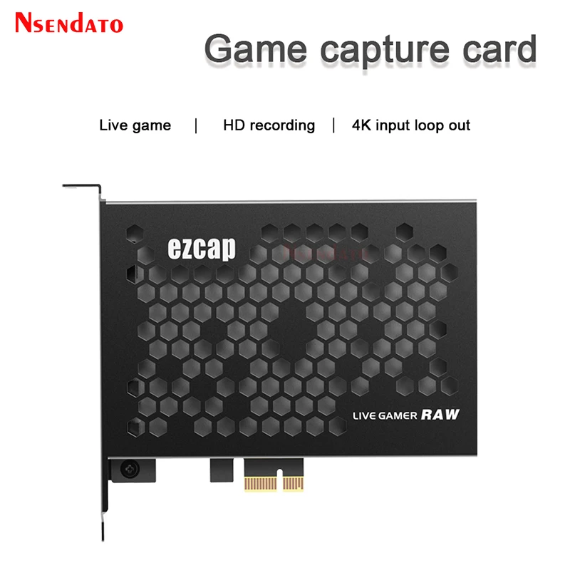 Ezcap 324B PCIE HDMI tablero de videojuegos tarjeta de captura interruptor bucle 4k 30fps HDMI captura de vídeo TV sintonizador grabación para ordenador portátil PC