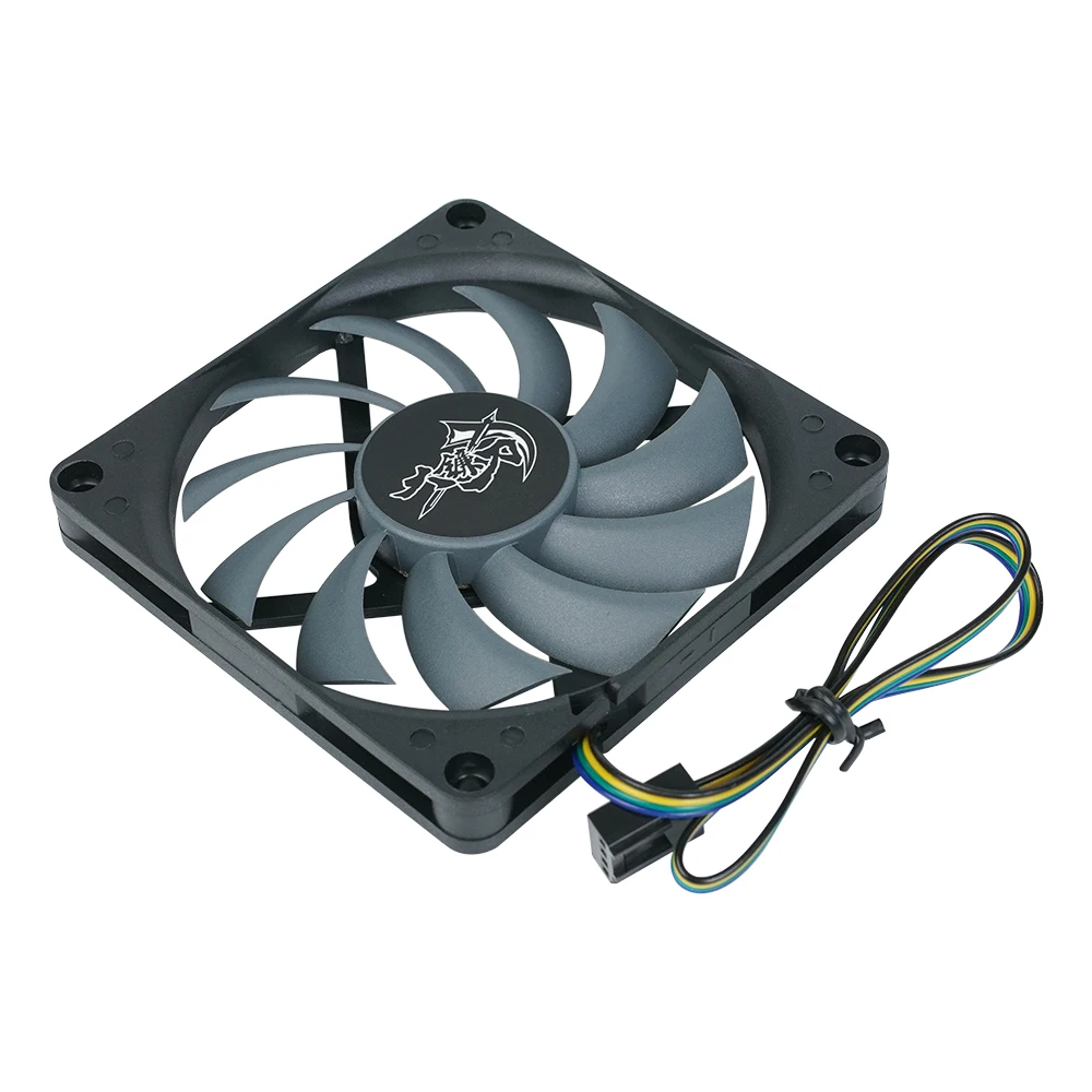 Typhoon-ventilador de 8cm, dispositivo superfino de 3000RPM, 4 pines, PWM, Control de velocidad, caja de ordenador, 80x80x10mm,SC8010KH12H-P - imagen 4