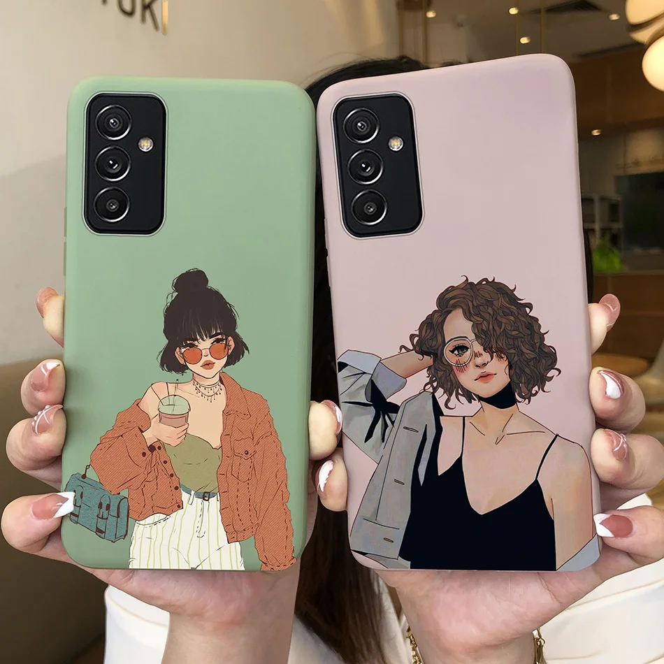 Para Samsung A82 Funda de teléfono mariposa lavanda mate Funda para Samsung Galaxy A82 A 82 Funda de silicona suave a prueba de golpes Capa - imagen 3