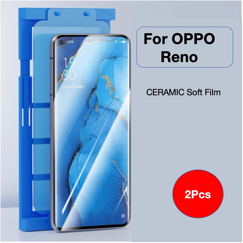 2 uds para OPPO Reno 11 10 9 8 7 6 5 4 3 12 Pro Plus Reno11 Reno10 Protector de pantalla con Kit de instalación no vidrio templado - imagen 2