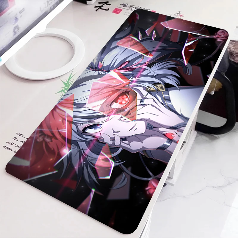 Alfombrilla de ratón Wuthering Waves Camellya, alfombrilla para ratón portátil, accesorios para juegos, alfombrilla para ratón, teclado, PC, gabinete de jugador, alfombrilla de escritorio rosa para niña - imagen 4