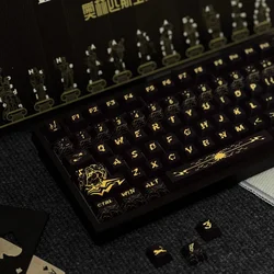 Juego Teclas Mecánico Zeus PBT Sublimación Perfil Cereza Negro