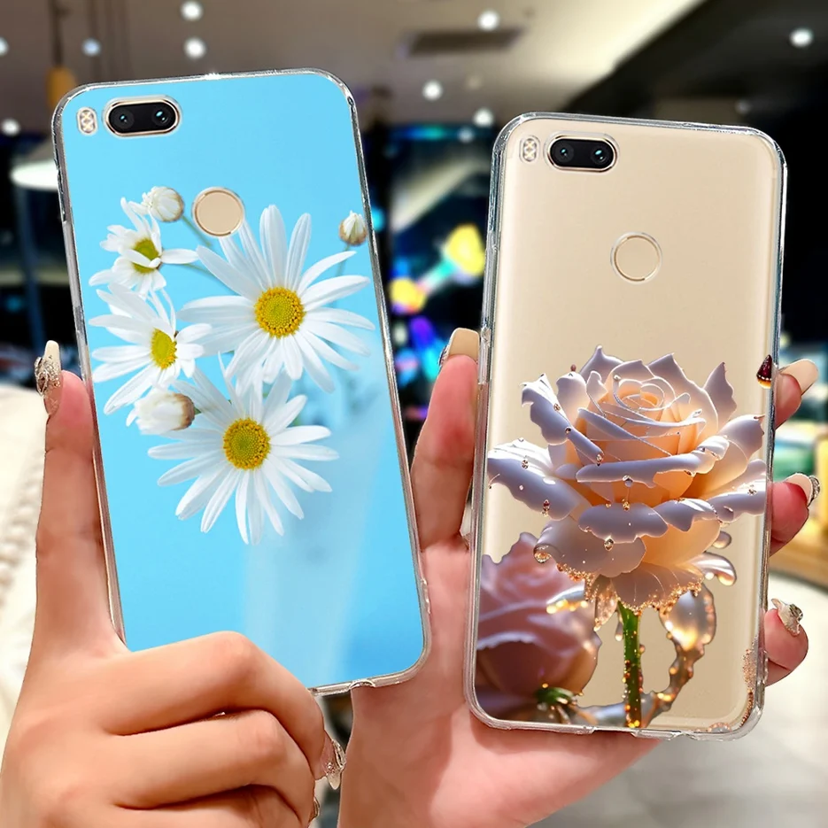 Para Xiaomi Mi A1 funda Mi5X funda pintada de lujo a la moda 5,5 ''funda de teléfono de silicona suave para Xiaomi Mi 5X MiA1 Coque Fundas parachoques - imagen 4
