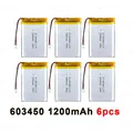 603450-1200mAh  6PCS