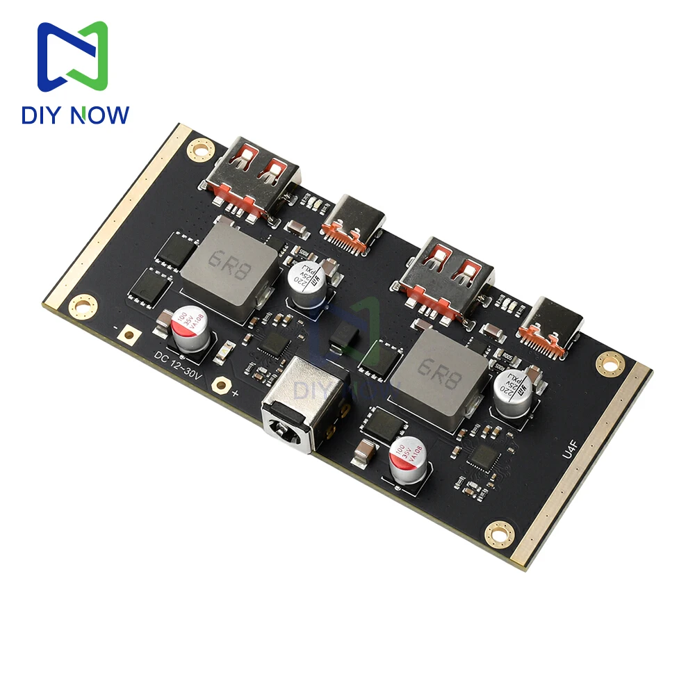 Módulo de carga rápida PD 100W de 2 vías DC 12-30V 100W módulo de carga rápida inteligente multiprotocolo compatible con PD QC SCP AFC VOOC - imagen 5