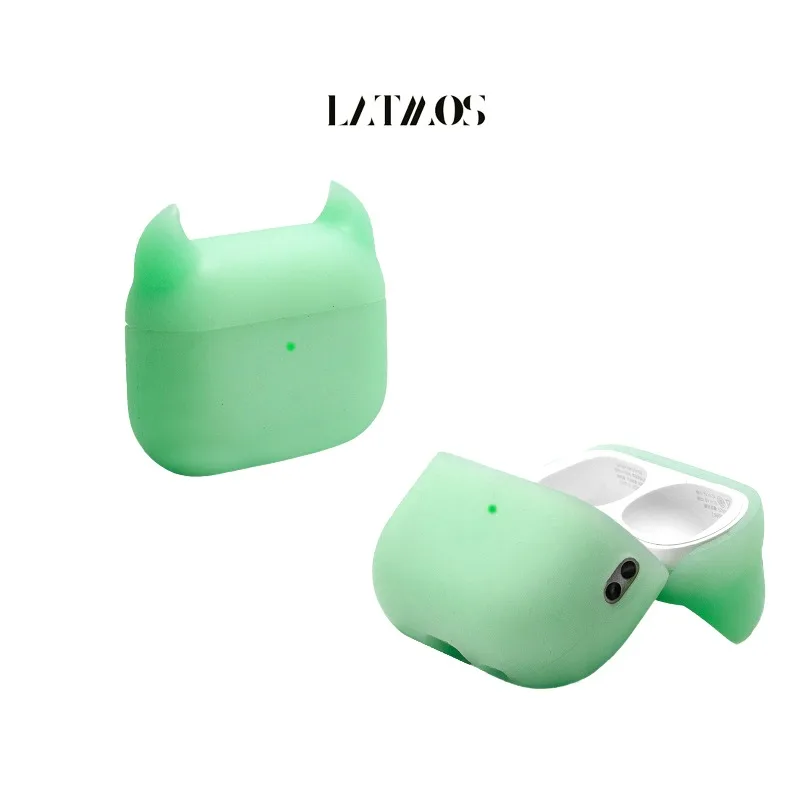 Funda para auriculares Airpods Pro 1/2/3 Airpods 4, carcasa suave verde diablo brillante personalizada, funda protectora para auriculares, accesorios de regalo - imagen 4