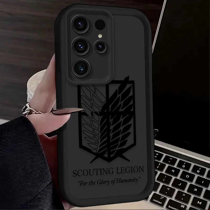 Funda de Anime Attack On Titan para Samsung Galaxy S23 S24 S25 Ultra S22 S21 Plus FE A56 A36 A26 A16 A06 A15 A25 A35 A55 5G - imagen 5