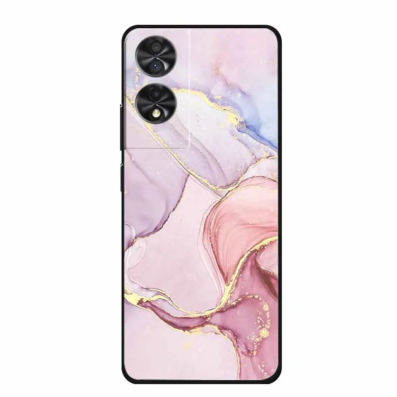 Funda de silicona suave Para teléfono, carcasa colorida pintada de Mica Para TCL 40 NxtPaper 4G, 6,78 pulgadas, TPU de mármol - imagen 2