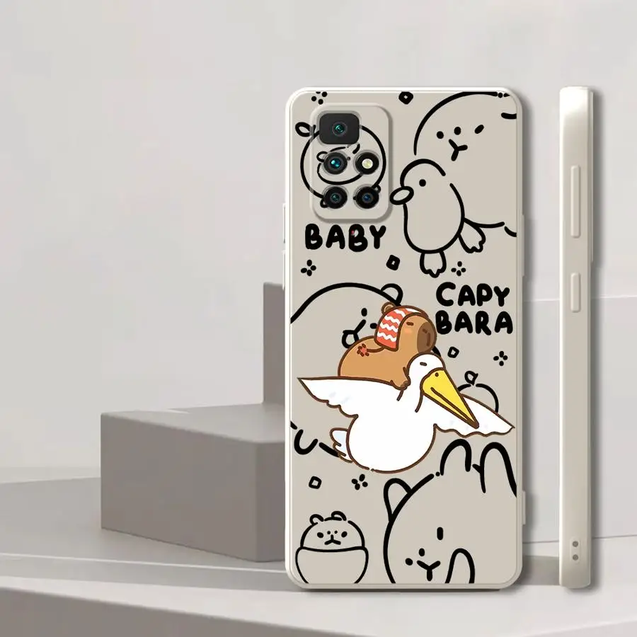 Funda para Xiaomi Redmi 10 A2 14C A1 13C 9 8 A3x 12C K40 K60 funda suave dibujos animados pareja ganso - imagen 2