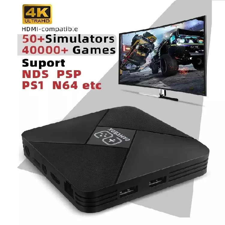 Consola de videojuegos Retro de doble sistema, TV Box con más de 50 emuladores, más de 40000 juegos para NDS/PS1/PSP/GBA/N64, Set-top 4K HD Box - imagen 3