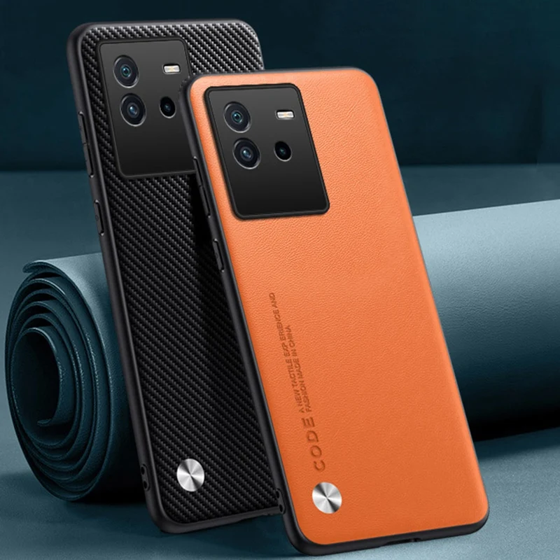 Funda de cuero PU de lujo para Vivo iQOO Neo 6, funda trasera de silicona mate, funda protectora de teléfono para Vivo iQOO Neo 6 SE 6SE Neo6 SE 5G - imagen 2