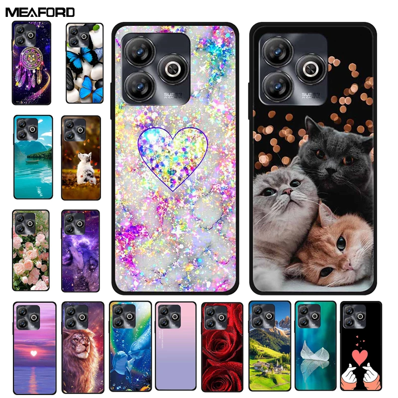 Funda para ZTE Blade A75 4G, carcasa trasera de silicona suave, TPU, Gato pintado, funda para teléfono ZTE BladeA75 4G A 75, bolsa nueva