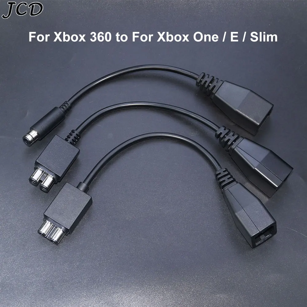 JCD para Microsoft Xbox 360 a Xbox 360 Slim/XboxOne /XBOX360 E adaptador de CA Cable de alimentación Cable convertidor de transferencia - imagen 2
