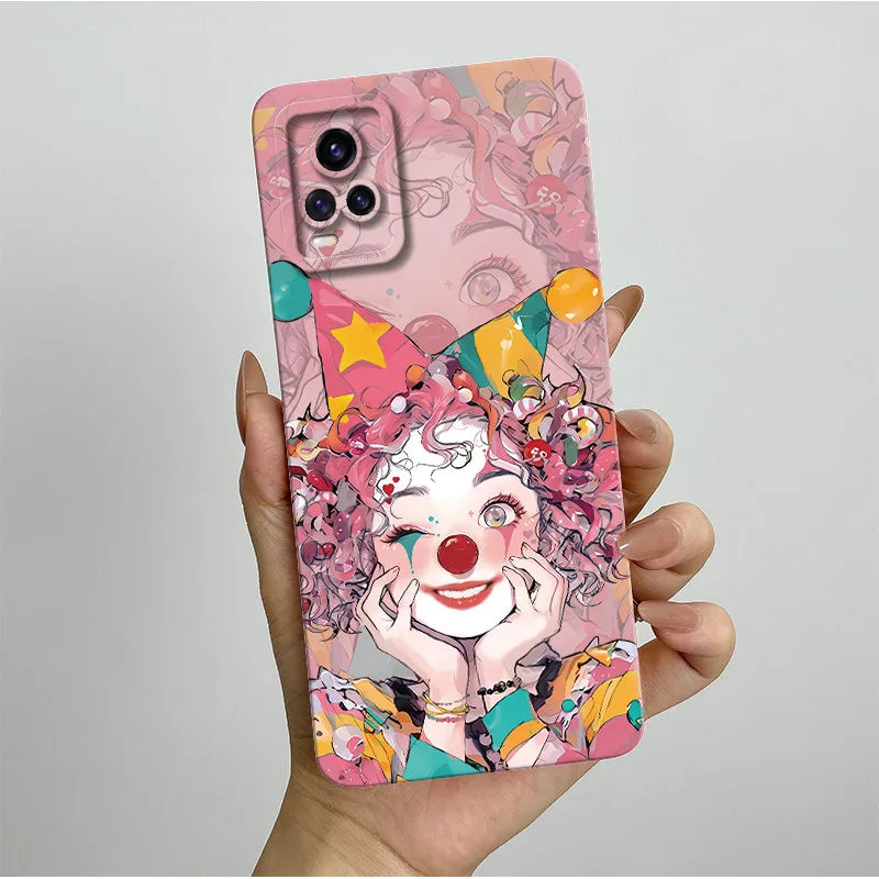 Para Vivo V20 funda V2025 lindo astronauta silicona suave TPU fundas de teléfono ultradelgadas para Vivo V 20 V20 VivoV20 contraportada completa Coque - imagen 5