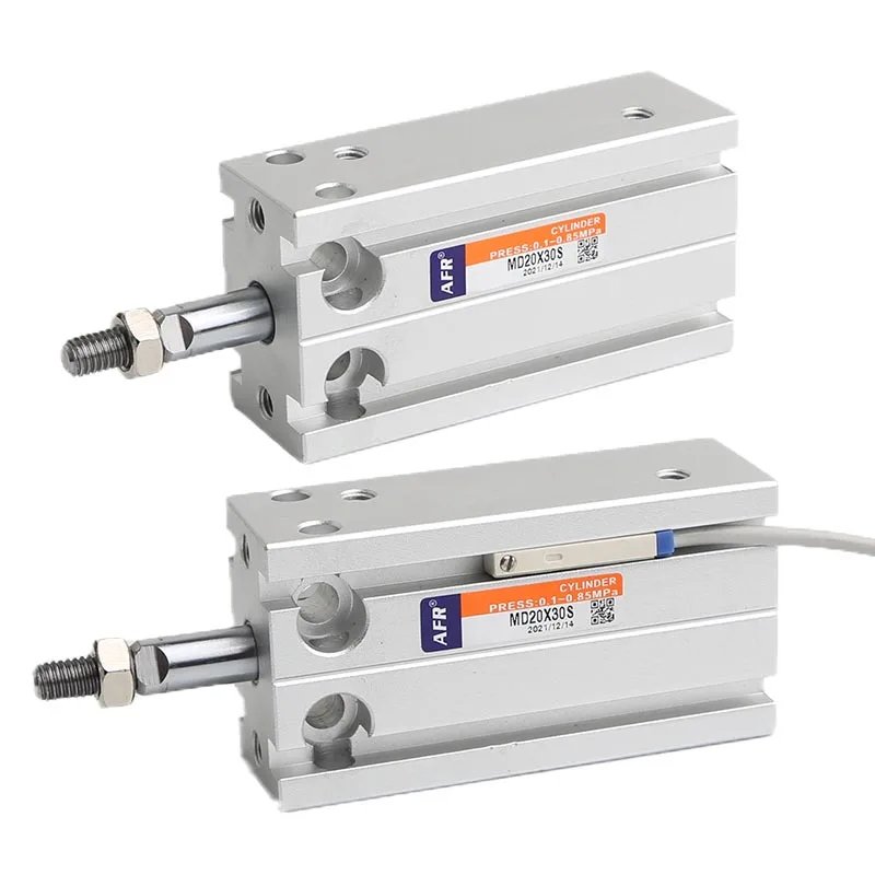 Mini cilindro de aire neumático tipo Airtac sin magnetismo MD10X5 MD16X10 MD20X20 MD25X30 MD32X50 MD10X25 cilindro de montaje libre - imagen 2