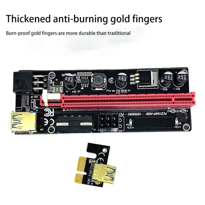 Tarjeta gráfica externa para ordenador portátil PCIe a PCI Express 16x expansor GDC BTC Antminer Miner Mini PCIe a PCI-E ranura tarjeta de minería - imagen 5