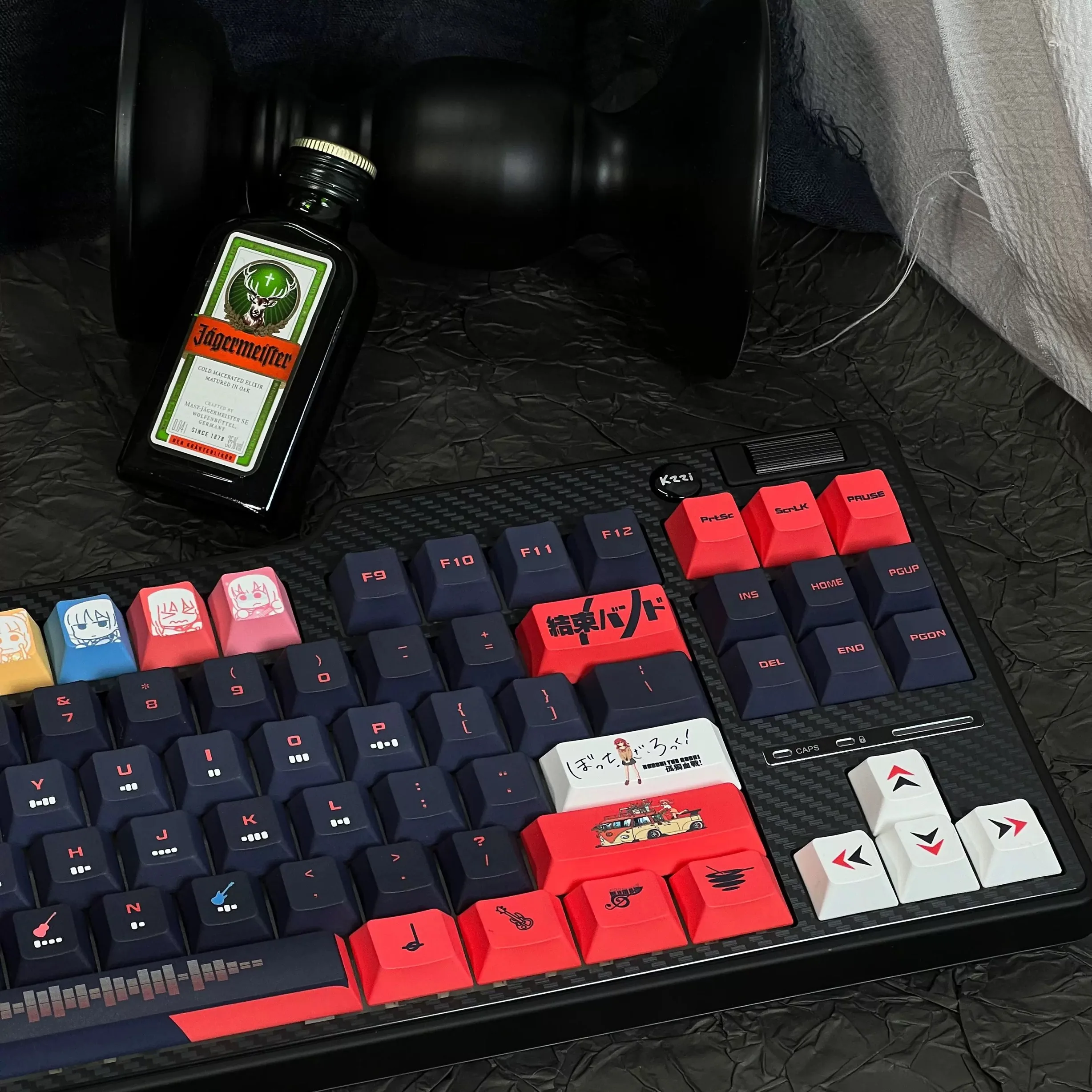 ¡BOCCHI LA ROCA! Kita Ikuyo128 teclas Teclado mecánico Keycap transparente sublimación térmica Keycap personalizado PBT Keycap - imagen 5