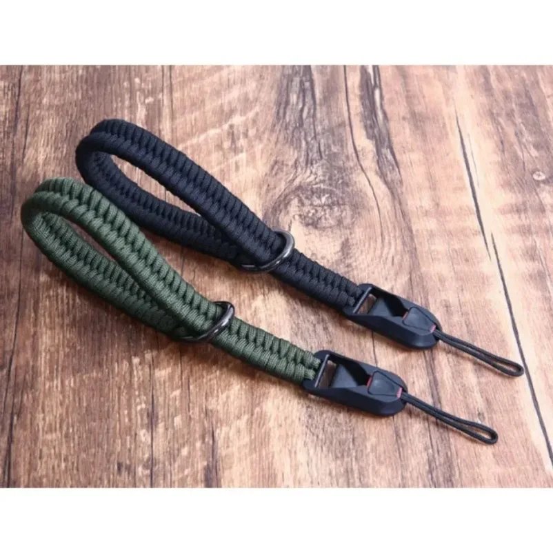 Correa de mano tejida con hebilla de liberación rápida, pulsera de cuerda para Leica Sony, Fujifilm, Fuji, Canon, cámara Nikon - imagen 4