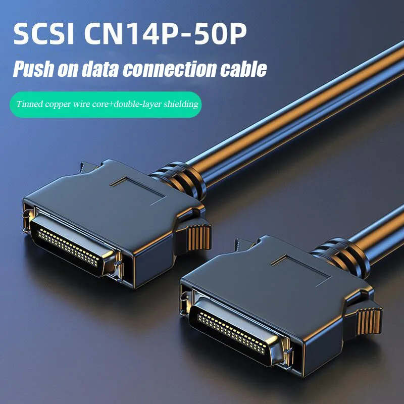 SCSI-Cable Servo CN14/20/26/36/50 Pin macho a macho, hebilla fija blindada, servidor IO, línea de Control para Mitsubishi Yaskawa