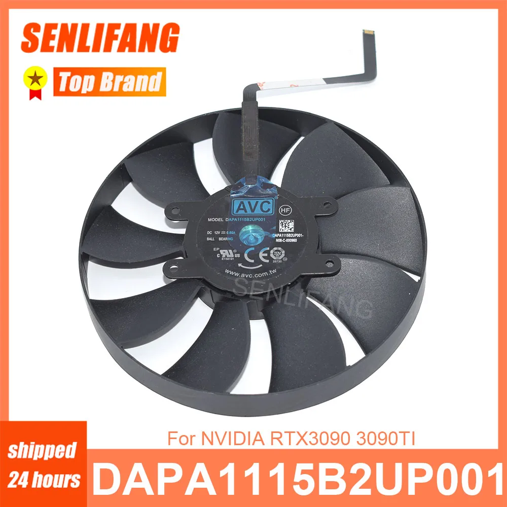 Ventilador de tarjeta de vídeo bien probado, refrigeración para NVIDIA RTX3060 RTX3090 Ti, DAPA1115B2UP001 AFB1112HD-00 DAPC0815B2UP003 DC12V 0.60A/0.90A - imagen 3