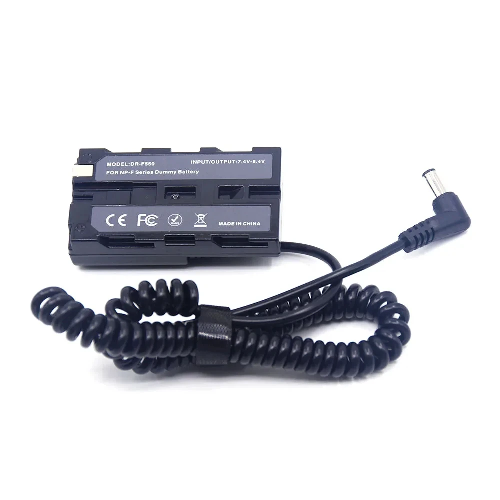 NP-F550 Batería Dummy totalmente decodificada para cámara Sony PXW-Z150 NEX-FS100 HXR-NX5 NX100&Compatible con luz de vídeo LED&se adapta a DK-415 - imagen 2