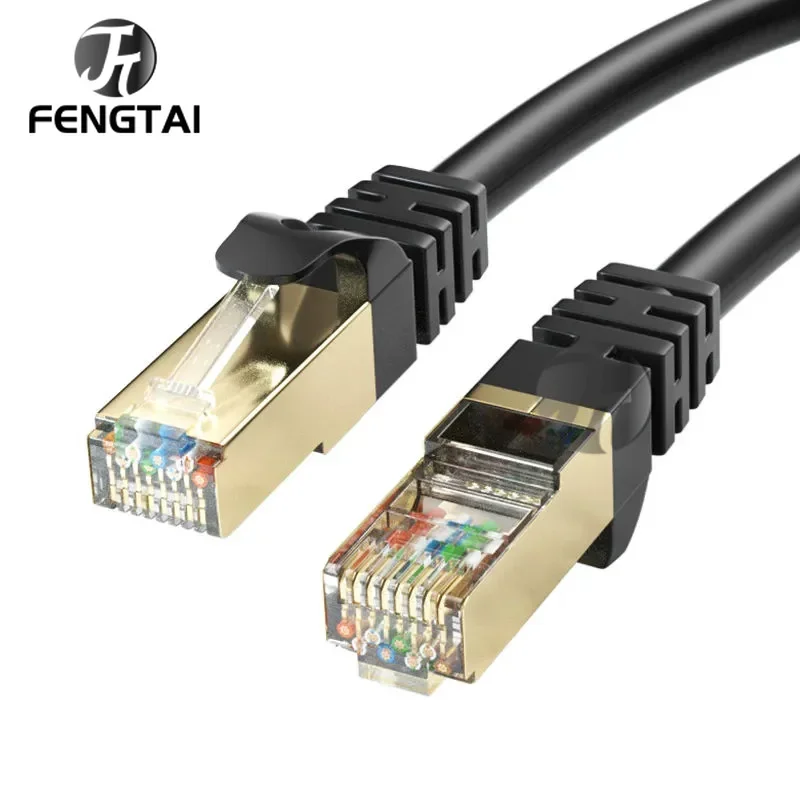 Cable Ethernet FT Cat6 RJ45 Cable Ethernet de alta velocidad resistente Cat 6 Cat5e Cat 5 Cable de red 10M resistente al agua carga directa 23 - imagen 2
