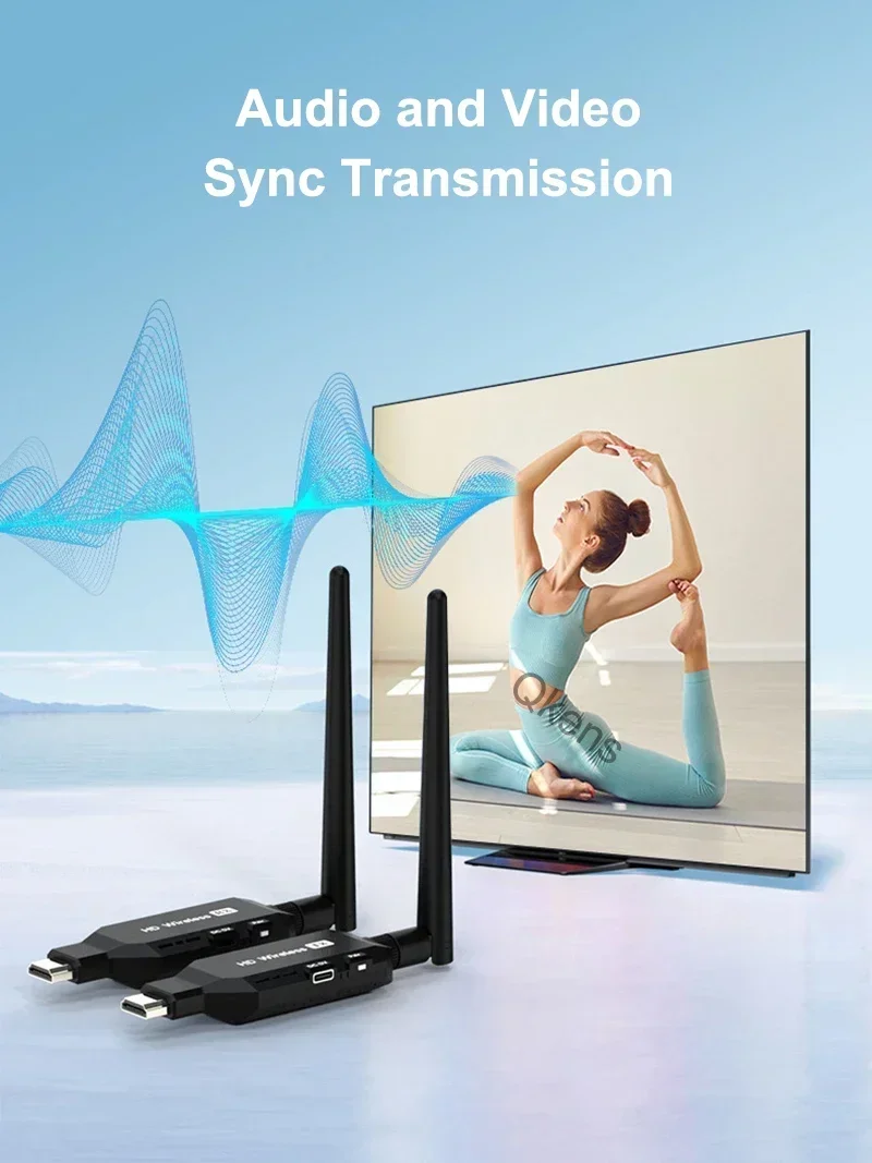 Extensor HDMI inalámbrico 1080P 50m 1 TX y 2 3 4 RX divisor receptor transmisor de vídeo para cámara PS4 portátil PC a proyector de TV - imagen 5