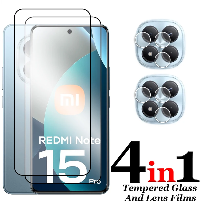 Para Redmi Note 15 Pro vidrio para Redmi Note 15 Pro 4G 5G vidrio templado 2.5D Protector de pantalla de cubierta completa para película Note 15 Pro - imagen 3