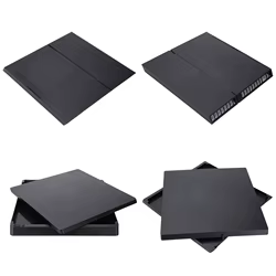 Cubierta de plástico para consola de juegos, carcasa de cubierta inferior superior de repuesto de plástico negro para PS4 1000/1100/PS41200/PS4 SLIM/PS4 Pro