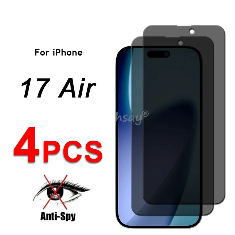 Privacy Screen Glass For iPhone 17 Air Glass Anti-Spy Protector Screen Film For iPhone 17 Air Tempered Glass For iPhone 17 Air