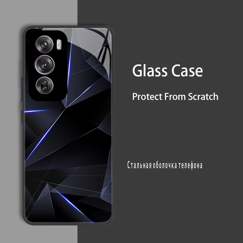 Para OPPO Reno12 Reno 12 Pro funda de vidrio templado duro a prueba de golpes Coque parachoques para OPPO Reno12F pro 5G Global Protect - imagen 2