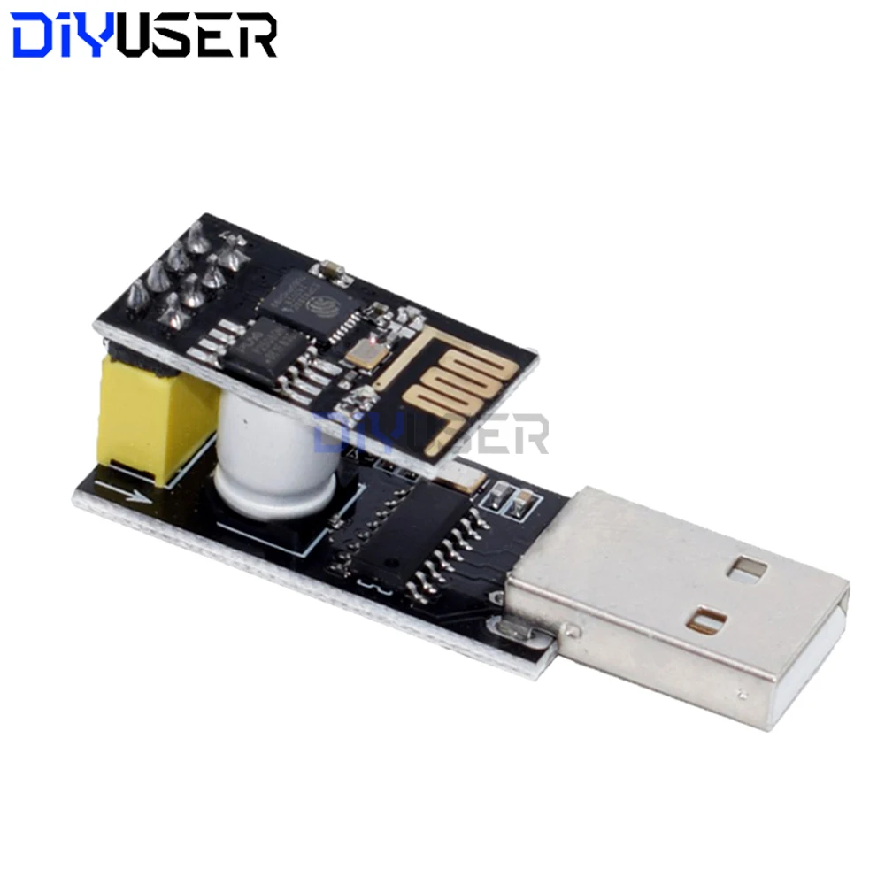 Adaptador programador ESP-01 USB a ESP8266 Serial con descargador de Flash automático CH340G para desarrollo de módulo WIFI inalámbrico ESP-01S - imagen 3
