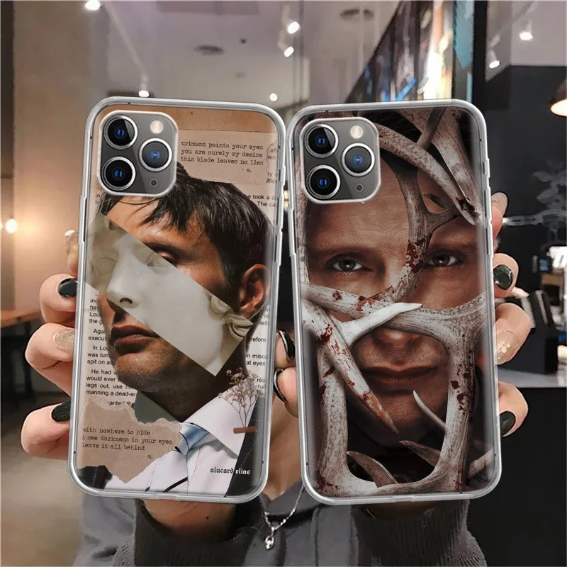 Hannibal Movie-funda de silicona para teléfono móvil, carcasa con llamadas para Apple iPhone 11, 13, 14 Pro Max, 15 + 12 Mini, 7 Plus, X, XR, XS, SE - imagen 3