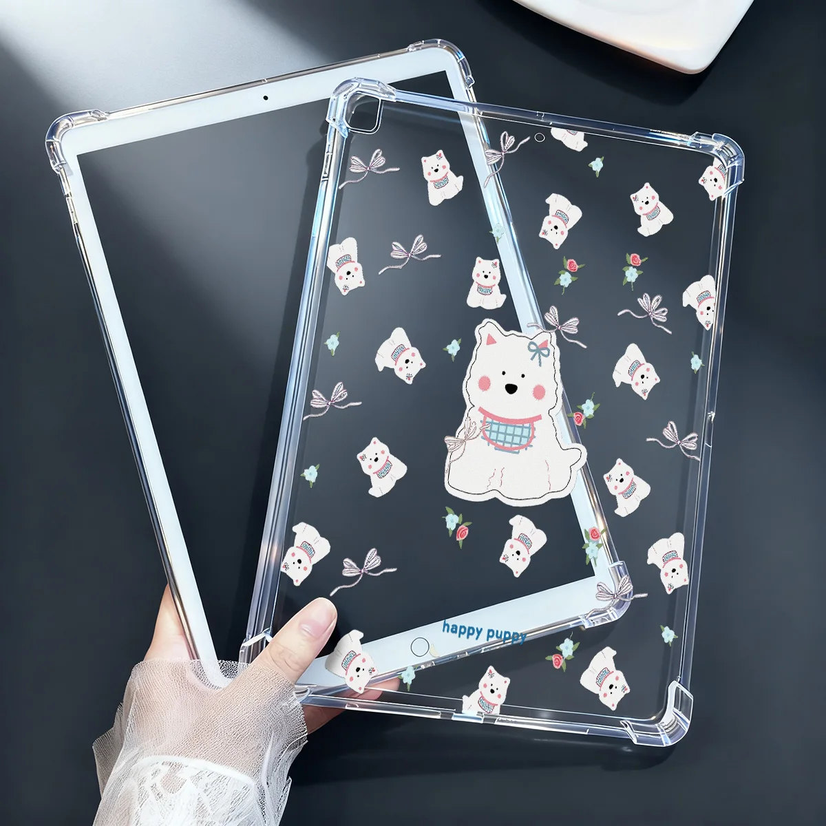 Funda de silicona de dibujos animados para iPad A16 10. a generación 11th 11 10 9 8 7 iPad Pro 12,9 13 9,7 10,5 11' Air 13 Mini 6 5 4 3 2 1 - imagen 5