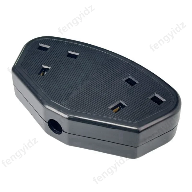 Fengyidz, enchufe hembra desmontable estándar del Reino Unido de 2 bandas, cable de alimentación británico de 13A, conector recargable, 2 tomas de salida - imagen 2