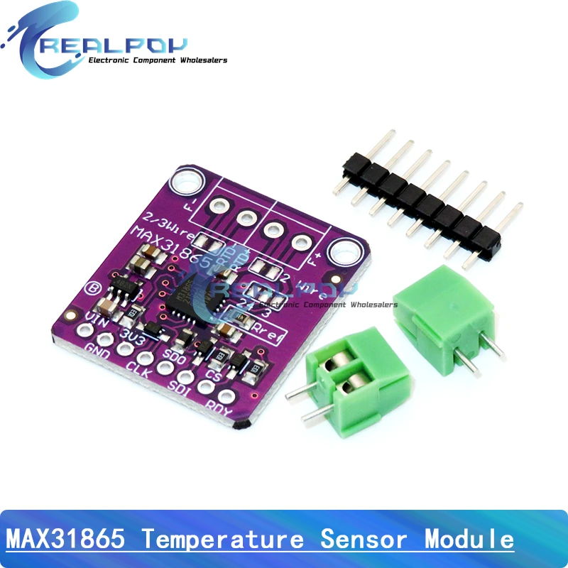 Módulo de Sensor de temperatura MAX31865, GY-MAX31865, módulo de conversión Digital RTD, placa electrónica DIY PT100-PT1000 para Arduino - imagen 3