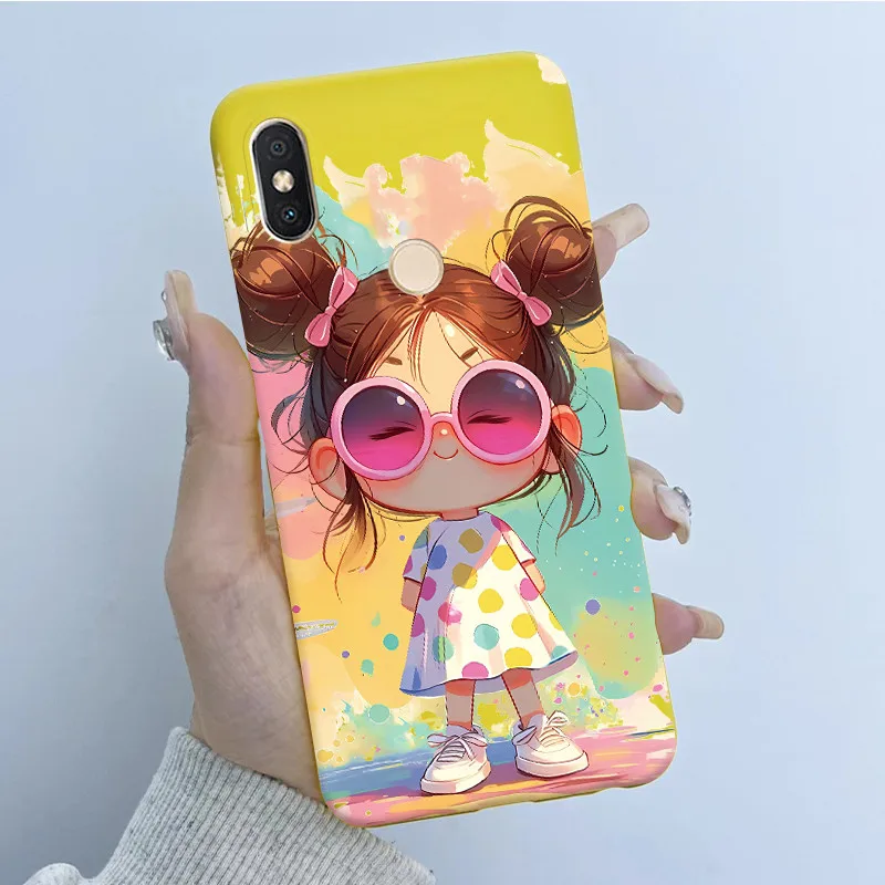Para Xiaomi Redmi S2 Y2 funda de teléfono mariposa flor chica diseño suave silicona TPU carcasa trasera para RedmiS2 RedmiY2 cubre carcasa - imagen 2