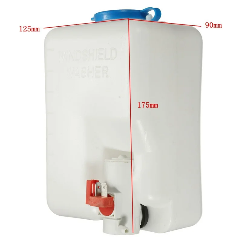 Bomba de tanque de botella de arandela Universal, sistema de limpiaparabrisas de parabrisas, arandela de depósito, Kit de tanque de botella para coche clásico de 12V, 1,8 l - imagen 3