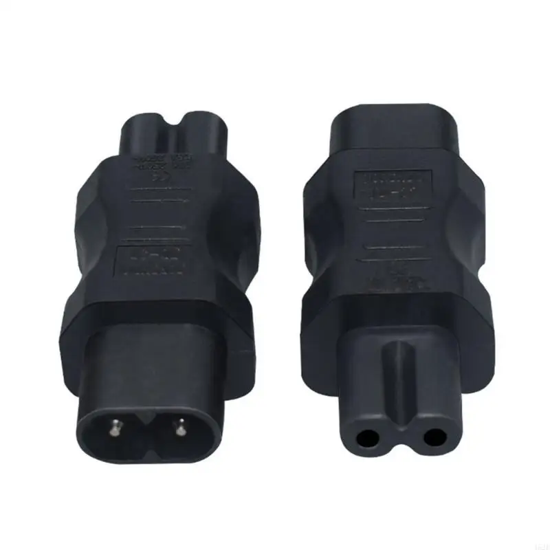 462E Adaptador portátil macho a C7 a C8 Adaptador cable alimentación Tapones transferencia ABS - imagen 5
