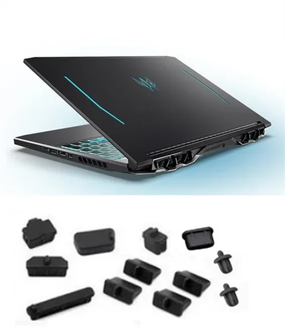 Cubierta de puerto de enchufe de silicona para Acer Helios 300 PH315-54 PH315-53/52 PH317-53 Nitro 5 AN515-54 AN515-43 AN515-55 A515-56/46/44