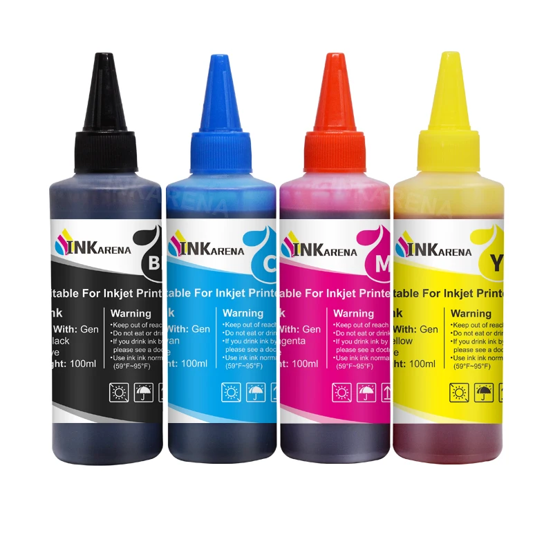 Inkarena-botella Universal de tinta de tinte para impresora Canon, recambio de tinta Compatible con Canon PG510 CL511 PG 100 540 545 CL 445, inyección de tinta, 4 colores, 541 ml - imagen 2
