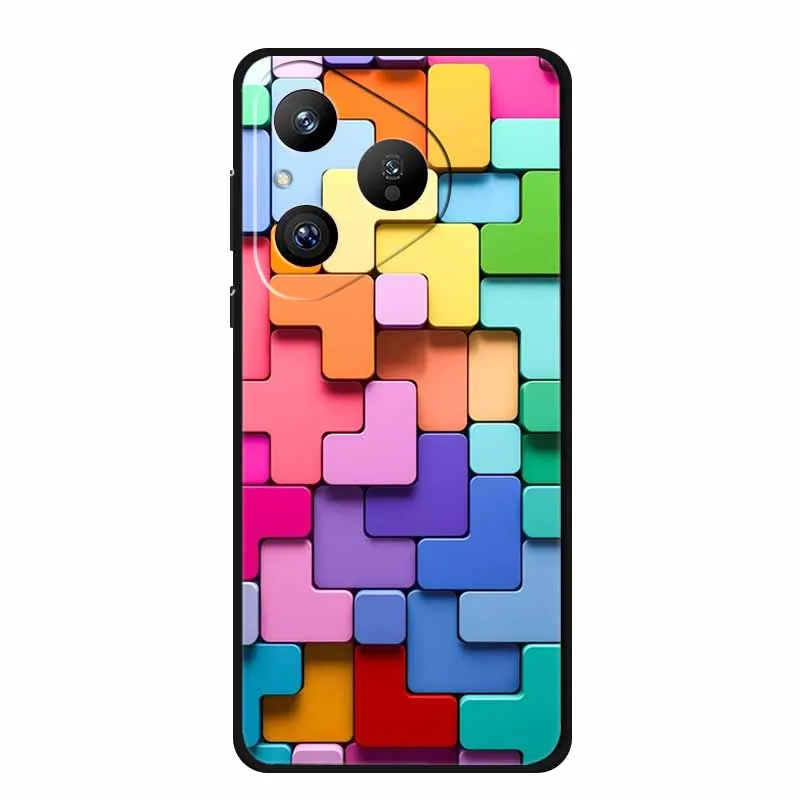 Para Huawei PURA 80 5G funda minimalista estilo tecnológico TPU negro fundas de teléfono de silicona suave para Pura 80 5G cubierta de parachoques absorbente de golpes - imagen 2