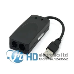 Módem USB 56K Externo V.92 – Compatible Windows XP / 7 / 8 / Vista