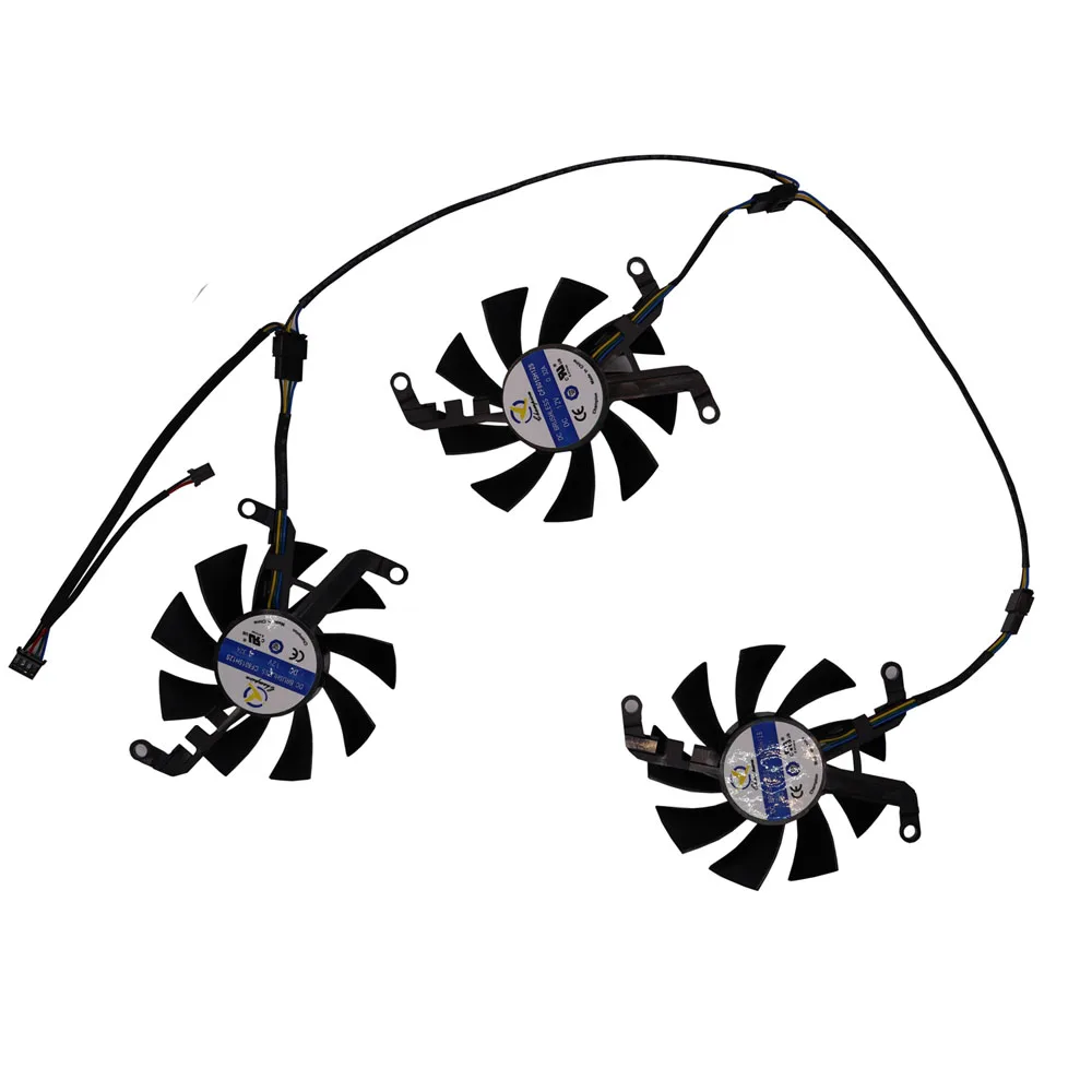 Ventilador de tarjeta gráfica, Enfriador de GPU, T128015SM,CF8015H12S, para XFX RX 6650XT 6600XT 6600 XT Overseas Edition 8G V2 OC - imagen 4