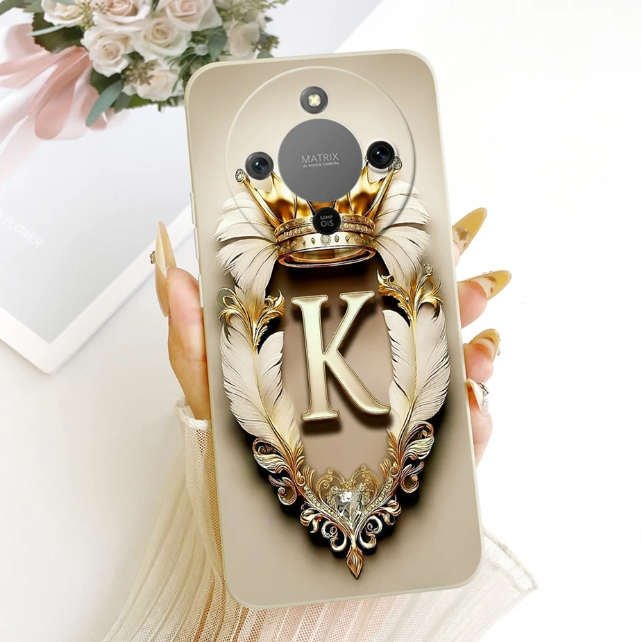 Para Honor X9d funda Magic8 Lite Linda corona letras cubierta suave TPU funda de teléfono para Honor Magic 8 Lite X 70 HonorX70 HonorX9d Fundas - imagen 2